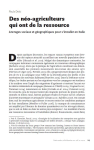 Des n&eacute;o-agriculteurs qui ont de la ressource. Ancrages sociaux et g&eacute;ographiques pour sinstaller en Italie