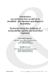 Introduction. Les territoires face au d&eacute;fi de la durabilit&eacute; : des r&eacute;ponses sp&eacute;cifiques et diversifi&eacute;es