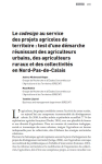 Le codesign au service des projets agricoles de territoire : test dune d&eacute;marche r&eacute;unissant des agriculteurs urbains, des agriculteurs ruraux et des collectivit&eacute;s en Nord-Pas-de-Calais