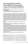 Gains de productivit&eacute; et &eacute;volution de la profitabilit&eacute; des &eacute;levages bovins fran&ccedil;ais sur trois d&eacute;cennies (1988-2018)