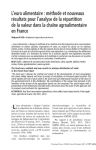 L'euro alimentaire : m&eacute;thode et nouveaux r&eacute;sultats pour lanalyse de la r&eacute;partition de la valeur dans la cha&icirc;ne agroalimentaire en France
