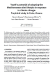 Youths potential of adopting the Mediterranean diet lifestyle in response to climate change empirical study in Crete, Greece