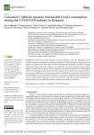 Consumers attitude towards sustainable food consumption during the COVID-19 pandemic in Romania