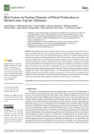 Risk factors in various climates of wheat production in western Iran: experts opinions