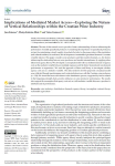 Implications of mediated market access  Exploring the nature of vertical relationships within the Croatian wine industry