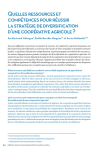 Quelles ressources et comp&eacute;tences pour r&eacute;ussir la strat&eacute;gie de diversification dune coop&eacute;rative agricole ?