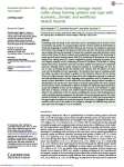 Why and how farmers manage mixed cattlesheep farming systems and cope with economic, climatic and workforce-related hazards
