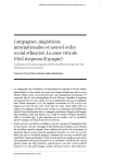 Campagnes, migrations internationales et nouvel ordre social ethnicis&eacute;. La zone viticole Utiel-Requena (Espagne)