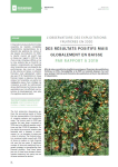 Lobservatoire des exploitations fruiti&egrave;res en 2020. Des r&eacute;sultats positifs mais globalement en baisse par rapport &agrave; 2019