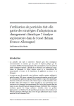 Lutilisation de pesticides fait-elle partie des strat&eacute;gies dadaptation au changement climatique ? Analyse exploratoire dans le Foss&eacute; rh&eacute;nan (France-Allemagne)