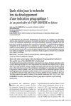Quels r&ocirc;les joue la recherche lors du d&eacute;veloppement dune indication g&eacute;ographique ? Le cas particulier de lAOP GRUY&Egrave;RE en Suisse