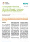 Accompagner la transition agro&eacute;cologique des syst&egrave;mes laitiers de montagne : quels outils d&eacute;valuation prennent en compte la diversit&eacute; intra-exploitation ?