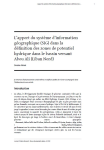 Lapport du syst&egrave;me dinformation g&eacute;ographique (SIG) dans la d&eacute;finition des zones de potentiel hydrique dans le bassin versant Abou Ali (Liban Nord)