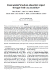 Does womens techno-education impact the agri-food sustainability?