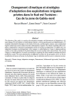 Changement climatique et strat&eacute;gies dadaptation des exploitations irrigu&eacute;es priv&eacute;es dans le sud-est tunisien : cas de la zone de Gab&egrave;s-nord