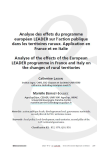 Analyse des effets du programme europ&eacute;en LEADER sur laction publique dans les territoires ruraux. Application en France et en Italie