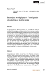 Les enjeux strat&eacute;giques de limmigration clandestine en M&eacute;diterran&eacute;e
