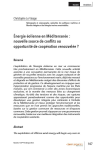 &Eacute;nergie &eacute;olienne en M&eacute;diterran&eacute;e : nouvelle source de conflits ou opportunit&eacute; de coop&eacute;ration renouvel&eacute;e ?
