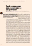 Peut-on se passer des engrais azot&eacute;s de synth&egrave;se ?