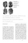 La qualit&eacute; alimentaire. Diff&eacute;rences de repr&eacute;sentations entre industriels et consommateurs et implications