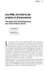 Les PNR, territoires de projets et dinnovations. Une exp&eacute;rience dam&eacute;nagement qui sinscrit dans la dur&eacute;e