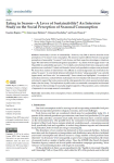 Eating in season  A lever of sustainability? An interview study on the social perception of seasonal consumption