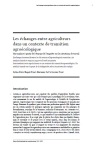 Les &eacute;changes entre agriculteurs dans un contexte de transition agro&eacute;cologique. Une analyse &agrave; partir de l&eacute;tayage de lenqu&ecirc;te sur les situations de travail