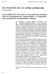 Un march&eacute; bio en crise profonde