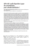 AOP et AB : quelle disposition &agrave; payer des consommateurs pour la double labellisation ?