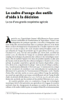 Le cadre d'usage des outils d'aide &agrave; la d&eacute;cision. Le cas d'une grande coop&eacute;rative agricole