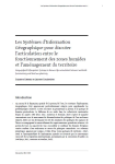 Les Syst&egrave;mes dInformation G&eacute;ographique pour discuter larticulation entre le fonctionnement des zones humides et l'am&eacute;nagement du territoire