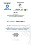 The effect of the organic production system as a strategy to improve the performance of apple farms in the region of Kor&ccedil;&euml; (Albania). Economical assessment through a mathematical programming method