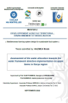 Assessment of the water allocation towards the water framework directive implementation on apple farms in Kor&ccedil;a region