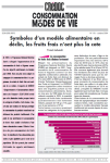 Consommation et modes de vie, n. 178 - 2004/10 - Symboles d'un mod&egrave;le alimentaire en d&eacute;clin, les fruits frais n'ont plus la cote