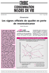 Consommation et modes de vie, n. 212 - Les signes officiels de qualit&eacute; en perte de reconnaissance