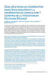 Quel r&ocirc;le pour les coop&eacute;ratives dans l&eacute;cologisation et la num&eacute;risation de lagriculture ? Lexemple de la viticulture en Occitanie (France)