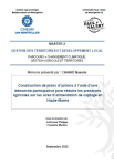 Construction de plans dactions &agrave; laide dune d&eacute;marche participative pour r&eacute;duire les pressions agricoles sur les aires dalimentation de captage en Haute-Marne