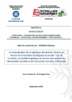 La mutualisation de la logistique alimentaire urbaine au service de la transition &eacute;cologique et sociale. Cas de LivraZou, un mod&egrave;le logistique au service des acteurs de lalimentation durable et de l&eacute;conomie circulaire &agrave; Marseille