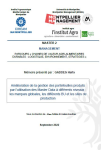 Am&eacute;lioration de la gestion des portefeuilles produits par lutilisation des Master Data &agrave; diff&eacute;rents niveaux : les marques globales, les diff&eacute;rents BUs et les sites de production