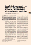 Le m&eacute;tabolisme urbain : une approche de la dimension mat&eacute;rielle des syst&egrave;mes alimentaires des territoires