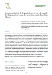 La marchandisation de la pomiculture et son r&ocirc;le dans le d&eacute;veloppement de lusage des pesticides dans le Haut Atlas (Maroc)