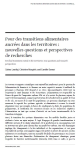 Pour des transitions alimentaires ancr&eacute;es dans les territoires