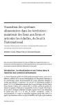 Transition des syst&egrave;mes alimentaires dans les territoires