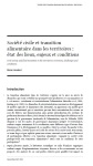 Soci&eacute;t&eacute; civile et transition alimentaire dans les territoires