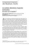 Les syst&egrave;mes alimentaires et agricoles territorialis&eacute;s. Des leviers vers la transition&nbsp;?