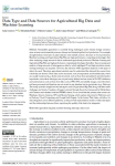 Data type and data sources for agricultural big data and machine learning