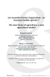 Les nouvelles formes d'agriculture&nbsp;: un nouveau mod&egrave;le agricole&nbsp;?