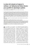 La raison de la donn&eacute;e est toujours la meilleure&nbsp;: de l'utilisation des fichiers fonciers pour quantifier les dynamiques spatiales