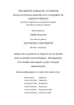 Gestion de la qualit&eacute; de la ressource en eau potable dans un syst&egrave;me socio-&eacute;cologique : d&eacute;veloppement dun mod&egrave;le multi-agents &agrave; partir danalyse institutionnelle