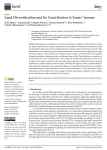 Land diversification and its contribution to farms income